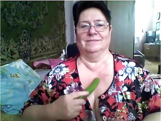 Grannies Voyeur Webcams video: Fat Russian Granny Skype