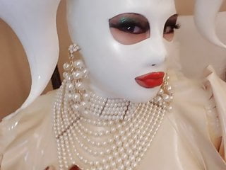 latex transdoll in white
