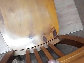 Fucking my chair and cumming 