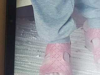 Cum on mother-in-law&#039;s feet