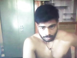 Tamil Indian boy masturbating cock on cam