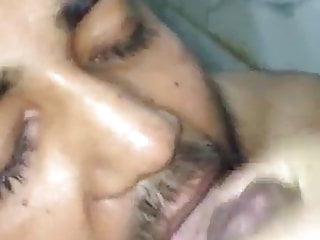 Indian desi bearded young man&#039;s love for cum
