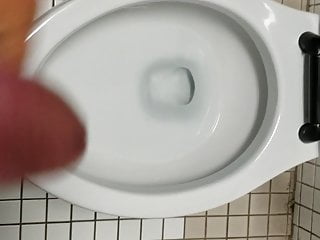 Jerking in Public Washroom