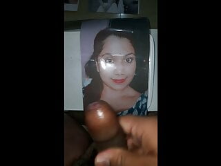 Cumtribute in sexy face sunny real
