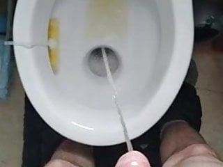 Pissing with big cock