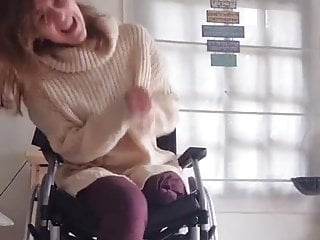 Amputee on wheelchair 