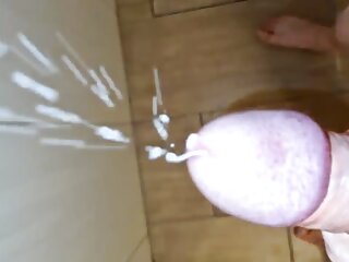 Massive Spray of Juicy Cum in the Shower