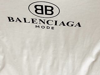 EX GF Balenciaga t-shirt is just another cum and piss rag