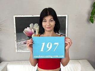 Czech babe makes guy very hard in casting