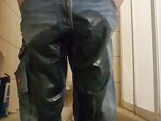 wet jeans pee in jeans