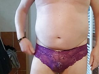 SissySlave Jantina purple panties 