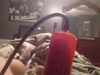  jerking with a cock pump