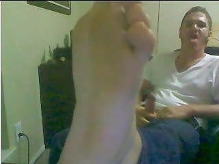 Straight guys feet on webcam #431