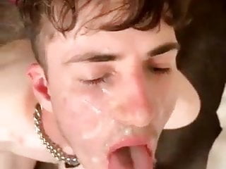 Two loads of sperm in the mouth