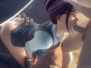  video: Fortnite - Rook on Her Knees Blowjob Animation (Soun)