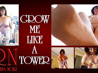 Grow Like a Tower. Giant Secretary in the Office. the Manager Guy Is Very Surprised by Her Height. Full Video