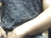 Desi hunk playing with thick big indian cock