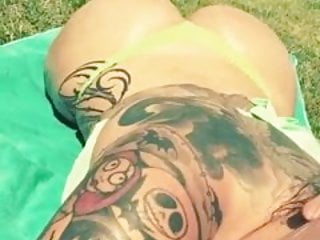 Tattoo, Spanish, Sunbath, Mexican