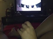 We play together while watching porn