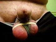Little tied up dick & balls
