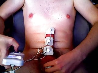 20 Yo Young Gay Electro Estim Cock With Cumshot At The End