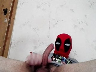 Geeky Guy (Me) Masturbating In Deadpool Mask