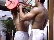 brasil bodybuilders shower and jerk off