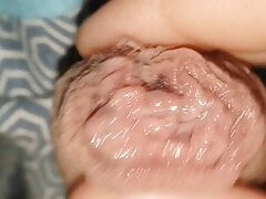 Giving a huge cumshot with special maturation technique