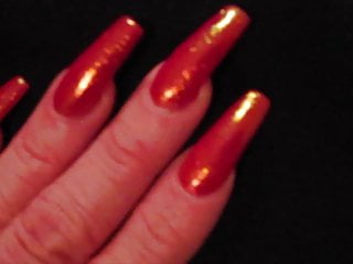 Sparkling nail polish...