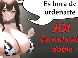 Spanish Joi Hentai, Cum 2 Times. Es Hora De Ordenarte