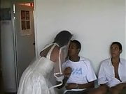  Bride Sharing with Brazilian Guys in Honeymoon