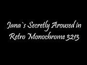 Secretly Aroused in Retro Monochrome 3213