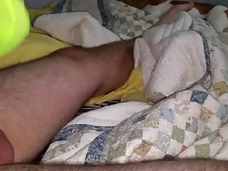 Huge cumshot on my wifes green nylon feet