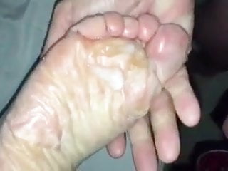 Foot Fetish, Mature Wife Cum, Cummed, To Cum