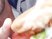 Refined a hamburger
