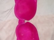 Cum again in pink bra cumrag (36 loads)