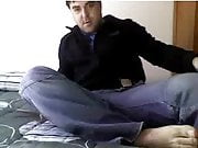 Straight guys feet on webcam #244