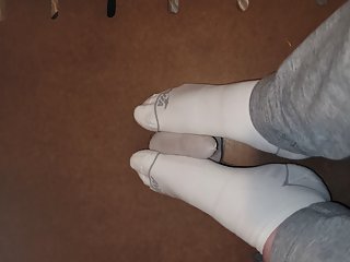 Balls, Sockjob, White Socks, Close up