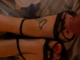 Fucking wifes feet in heels 