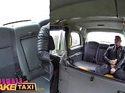 Female Fake Taxi French guy gives throat fucking