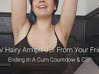JOI Countdown, Armpit Fetish, Femdom, CEI