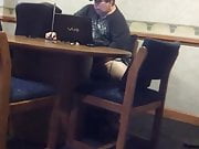 CHUBBY LIBRARY WANKER!!!!