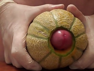 Melon fucking and cum...
