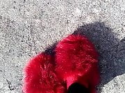 Fuzzy slippers