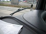 Geil Abspritzen Horny Trucker Mercedes Benz Actros Public