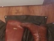 Ex's Leather Jacket and Boots Covered