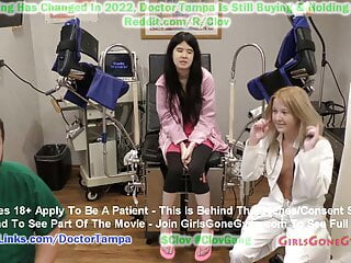 Busty Asian gets her fur pie toyed in a medical fetish video