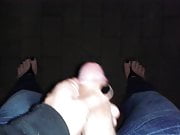 my sexy feet and my sexy cock