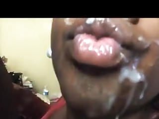 Black Ebony, Black, Facial, Blowjobs