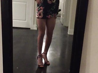 Cute Cd Shows Off Dress And Ass